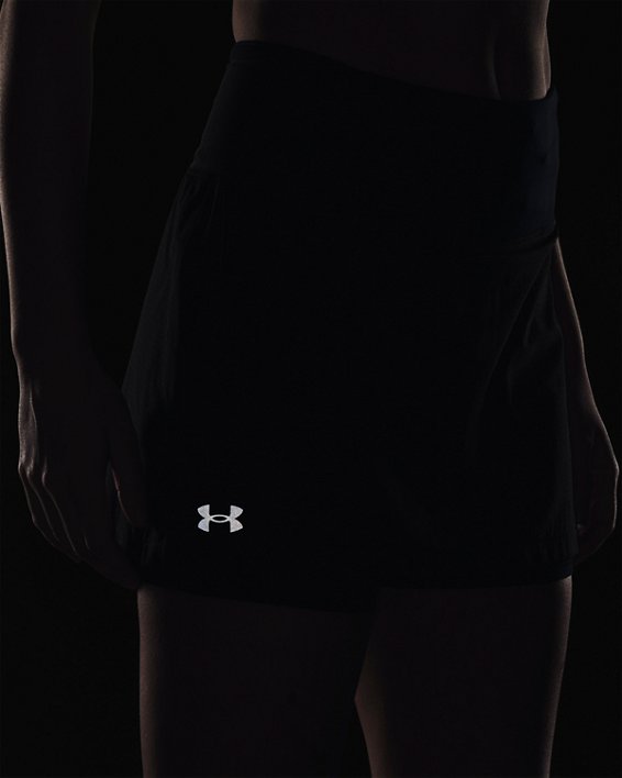 Women's UA SpeedPocket Trail Skirt, Black, pdpMainDesktop image number 4